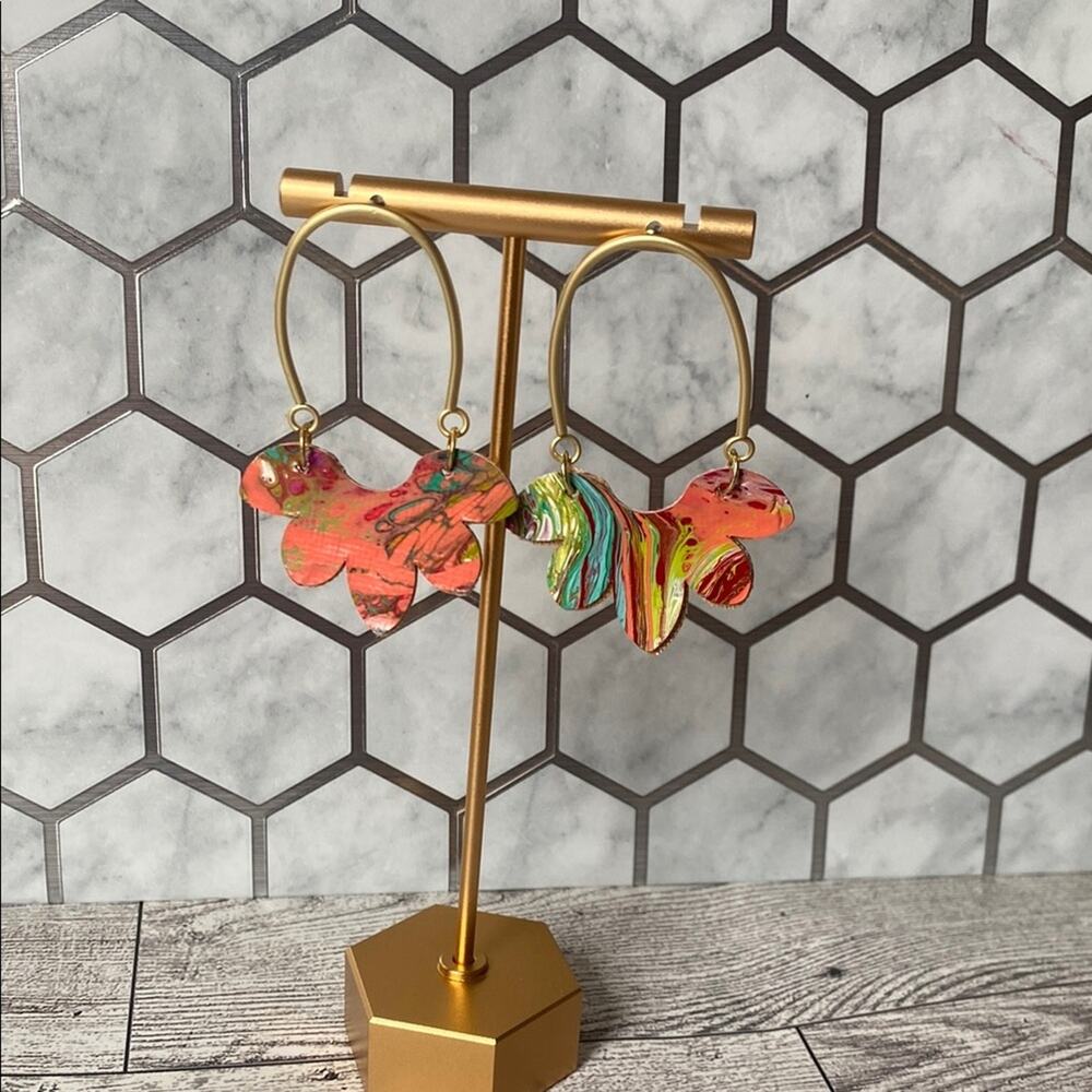Colorful Abstract Statement Earrings